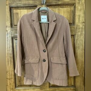 Madewell Linen Cotton Blazer